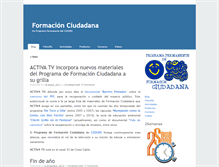 Tablet Screenshot of formacionciudadana.cedure.org